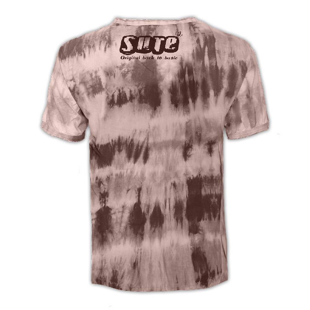Kunst Und Magie Kunst und Magie Sure Herren Buntes 70er Retro Hippie T-Shirt OM im Batiklook Preisnachlass