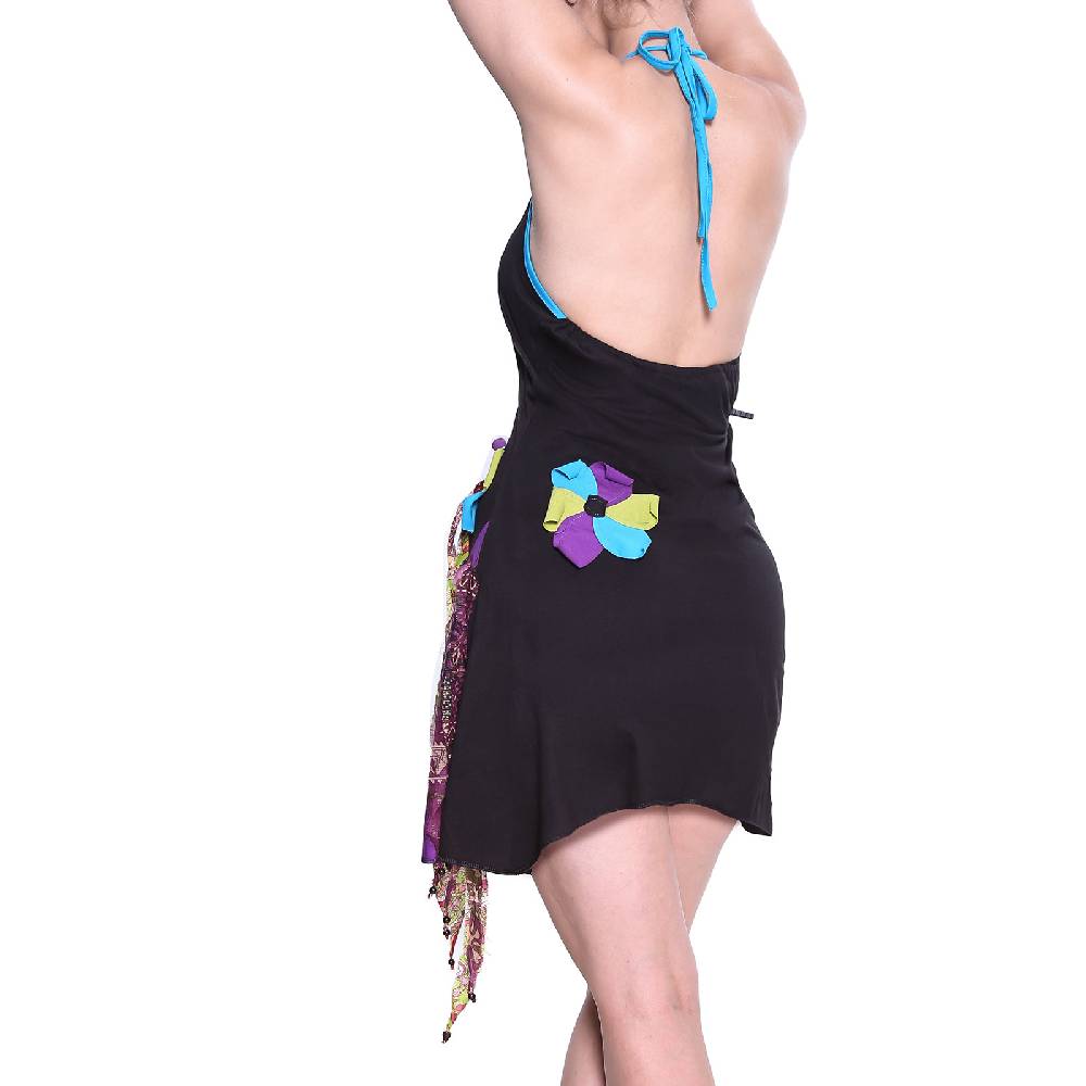 Kunst Und Magie Kunst und Magie Freches Minikleid Longshirt Tunika Hippie Boho Trägerkleid Weihnachtsangebot