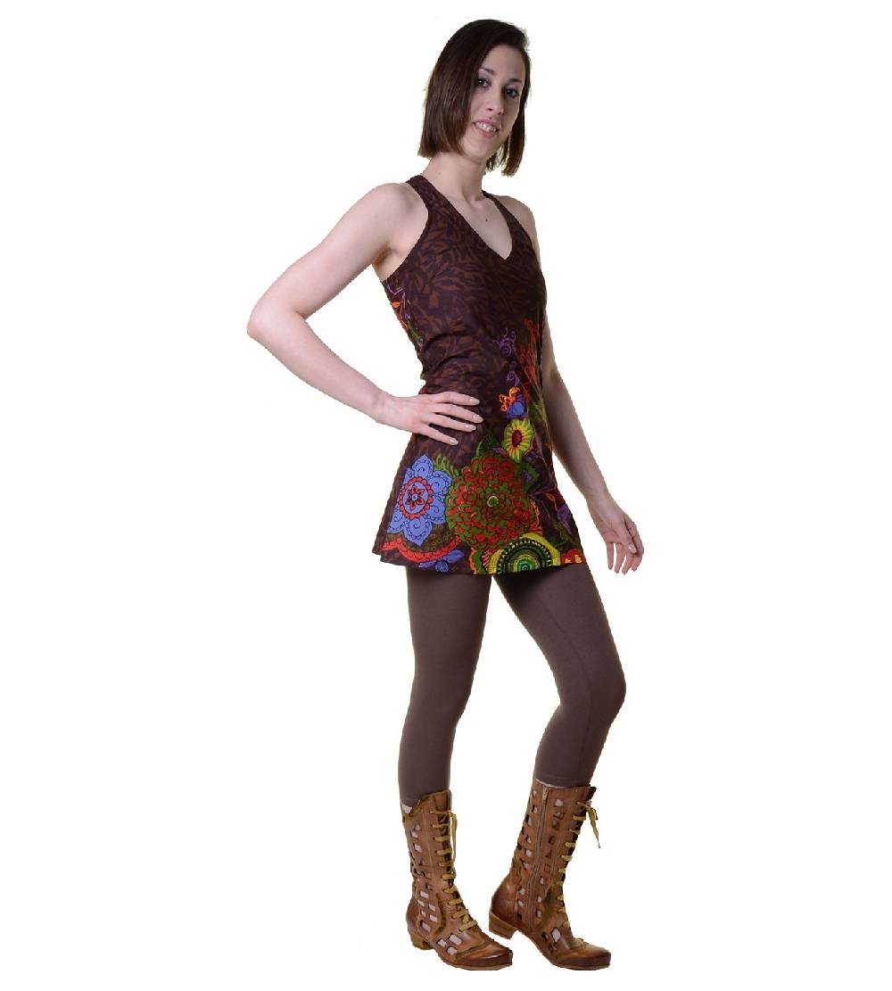Kunst Und Magie Hippie-Tunika mit ausgefallenem Muster - Ideal für den Sommer - Toll als Strandkleid Neueste Mode
