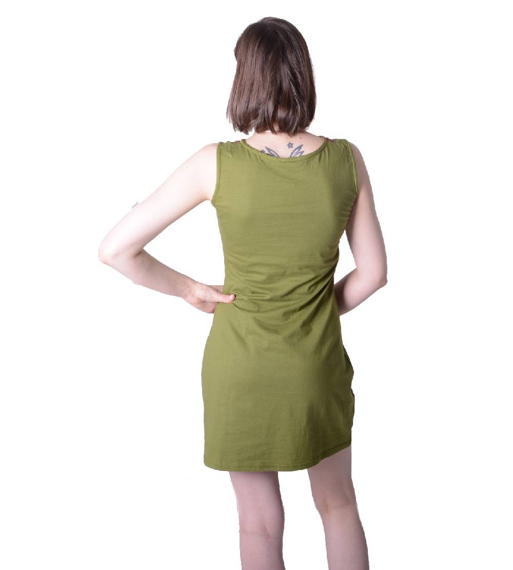 Kunst Und Magie Buntes Hippie Minikleid Sommer im stylischem Blumen-Design Exklusive Angebote
