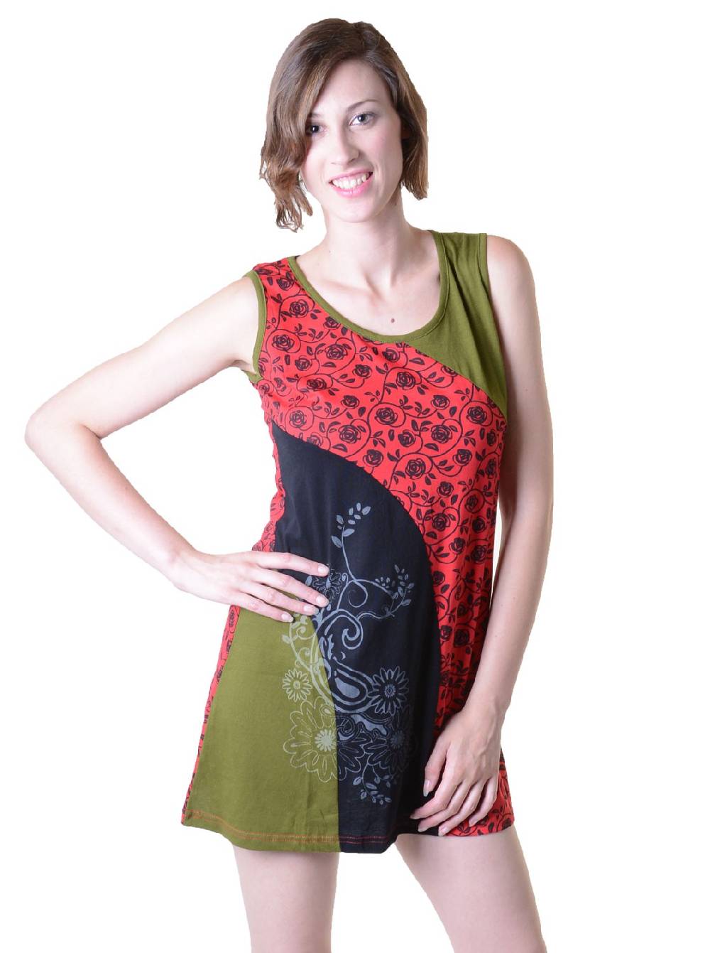 Kunst Und Magie Einzigartige Patchwork Longshirt Tunika Hippie Bestseller