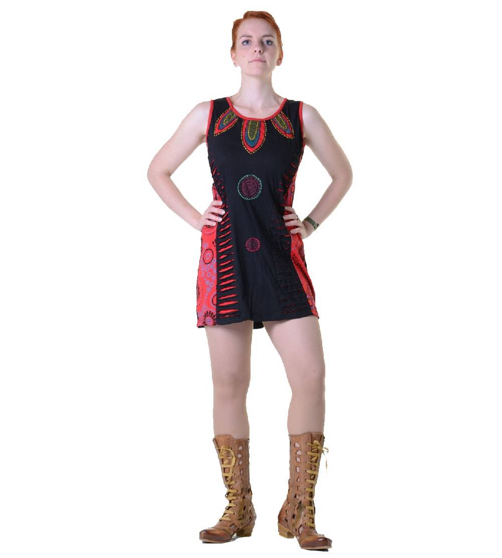 Kunst Und Magie Minikleid Longshirt Tunika Hippie Sommerkleid mehrfarbig Kauf eins, bekomm eins gratis