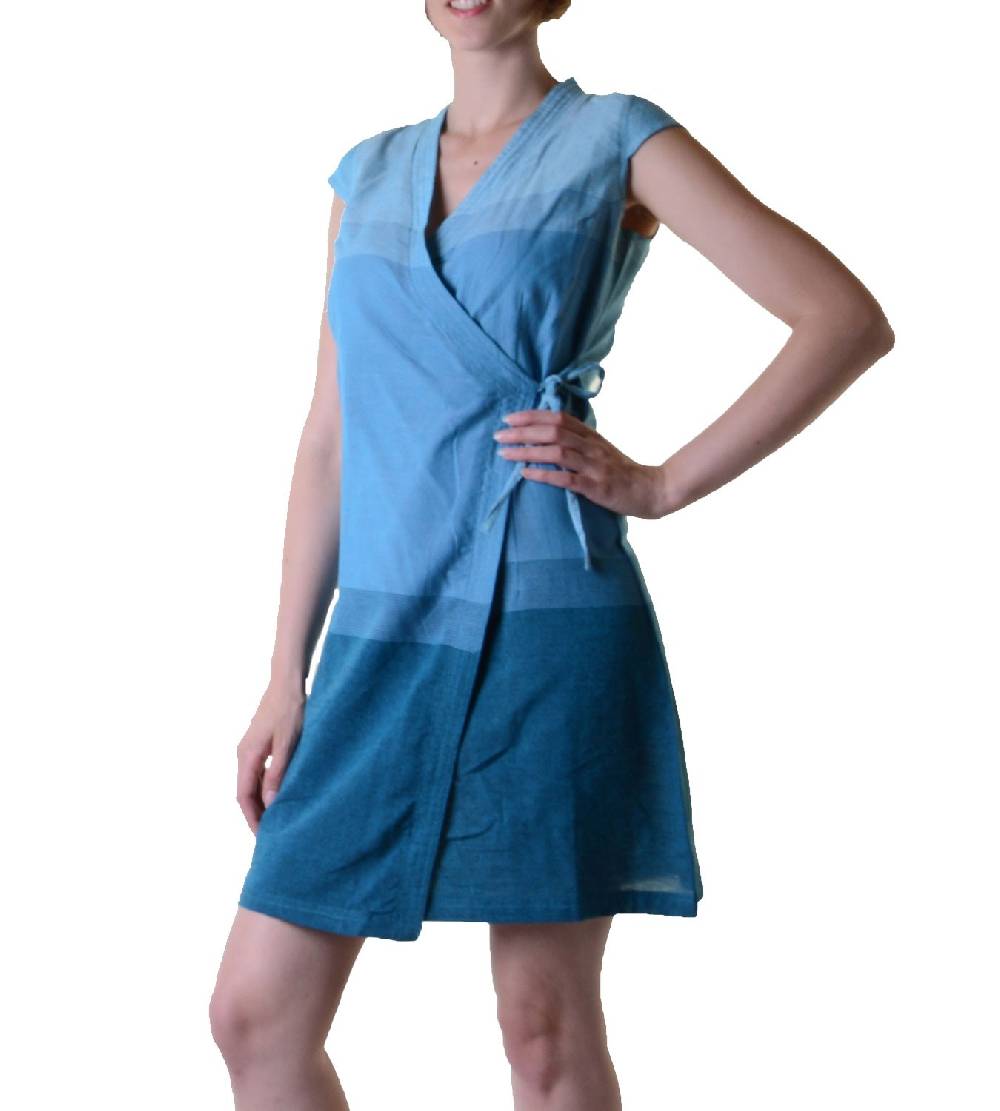 Kunst Und Magie Wickelkleid Tibet Minikleid Tunika Hippie Goa Sommerkleid mehrfarbig Begrenzte Freigabe