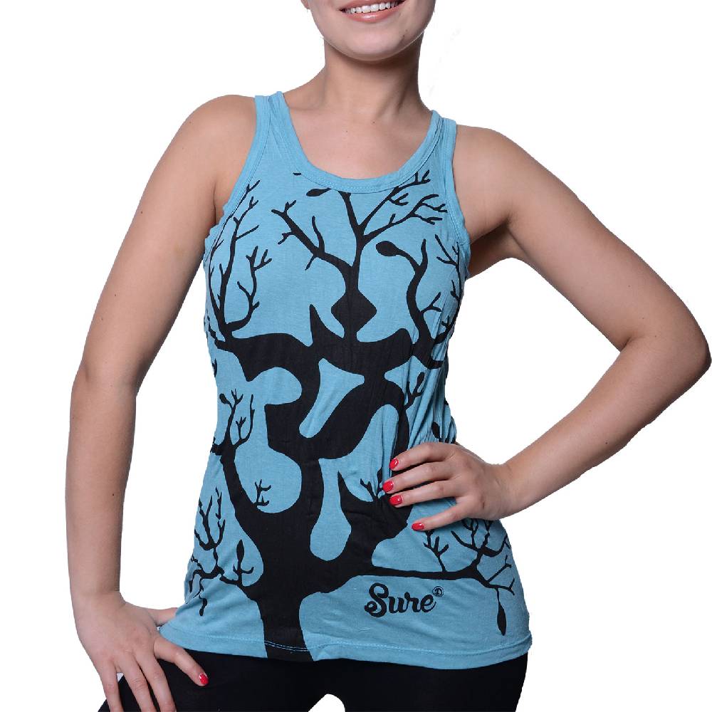 Kunst Und Magie Kunst und Magie Om - Lebensbaum 70er Retro Tanktop Sure T-Shirt Sonderangebot der Fabrik