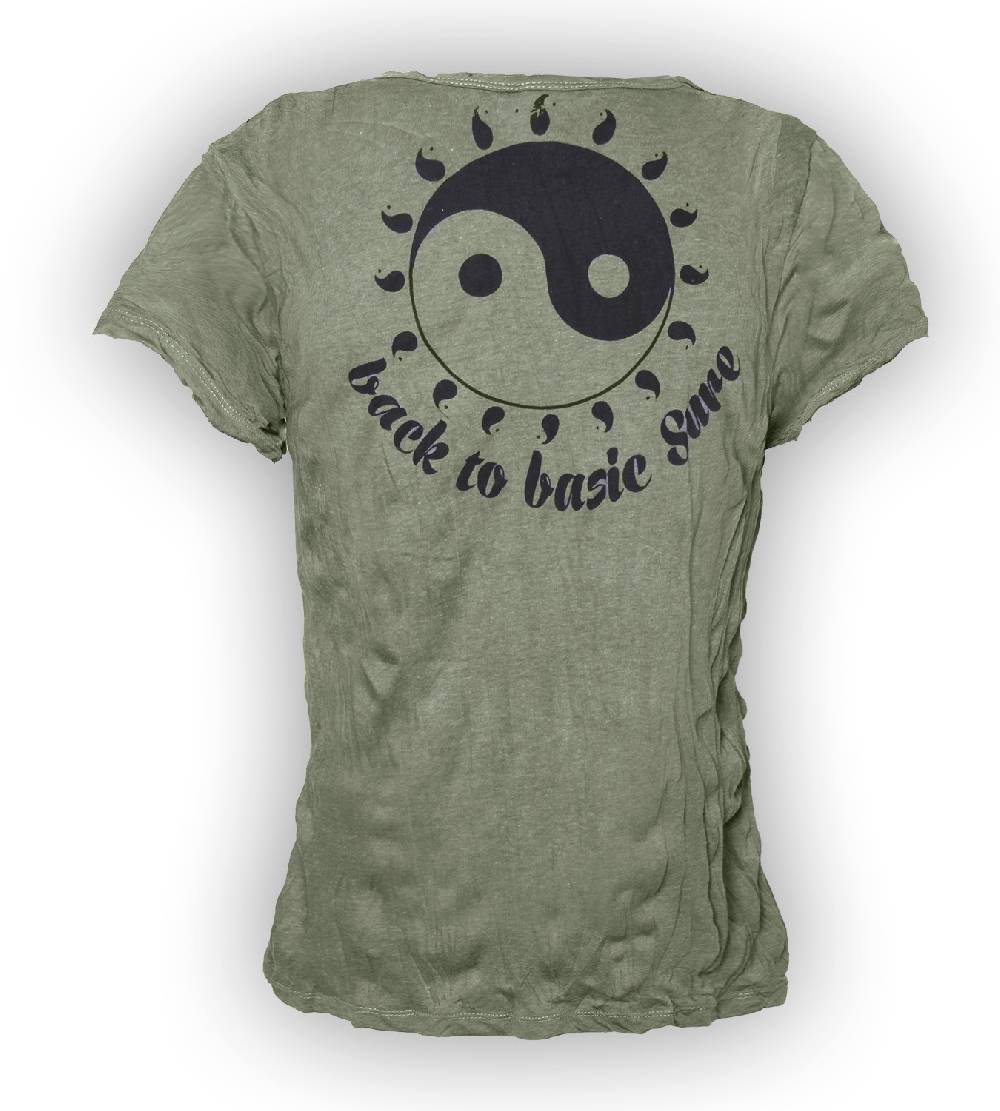 Kunst Und Magie Sure 70er Retro Girlie Top Ying & Yang Hippie Psy Goa T-Shirt Nur noch ein Tag übrig