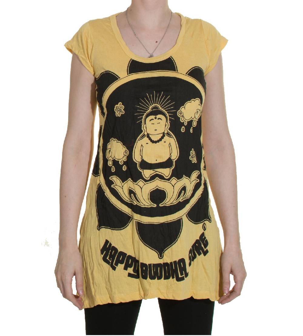 Kunst Und Magie 70er Retro Trägertop Minikleid Sure Buddha Lotus Blume T-Shirt 50% Rabatt für begrenzte Zeit