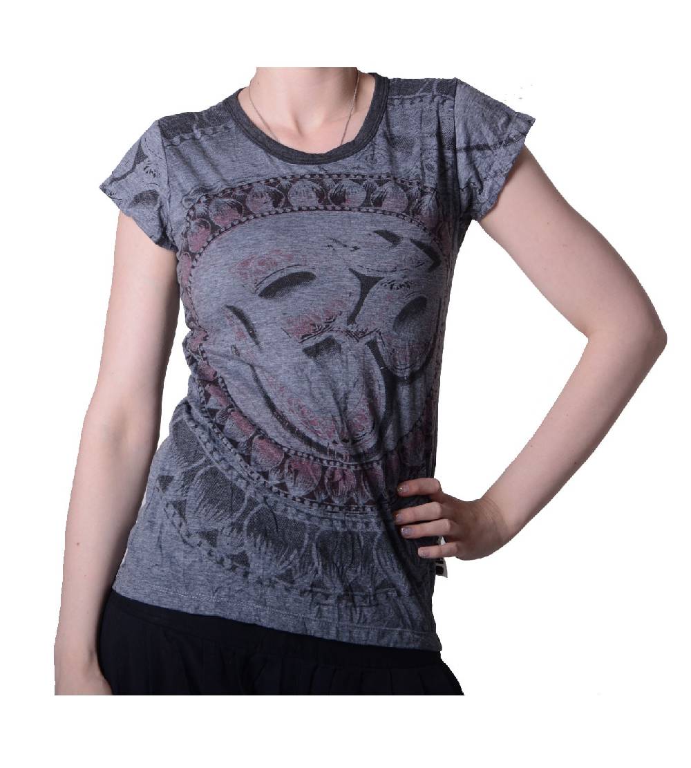 Kunst Und Magie Sure WEED Top 70er Style Goa Om Symbol Girlie T-Shirt im Retro Look Rabatte dieses Monats