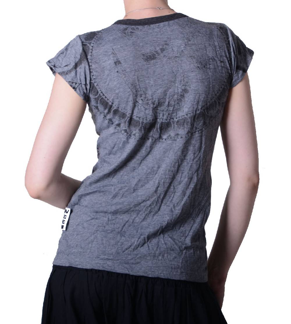Kunst Und Magie Sure WEED Top 70er Style Goa Om Symbol Girlie T-Shirt im Retro Look Rabatte dieses Monats