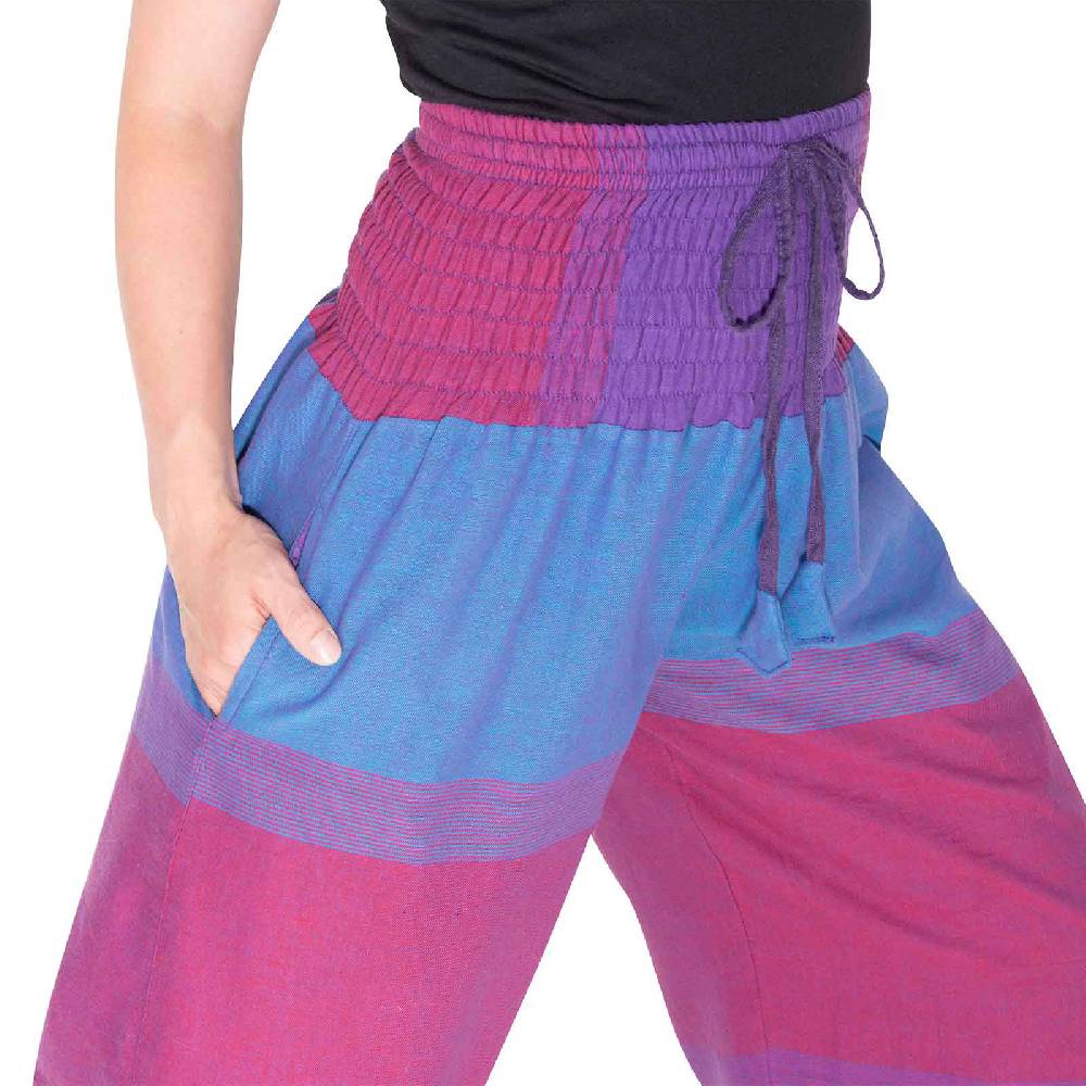 Kunst Und Magie KUNST UND MAGIE Damen bunt one size Boho Yoga Pumphose Sommerhose Pluderhose Meist gekauft