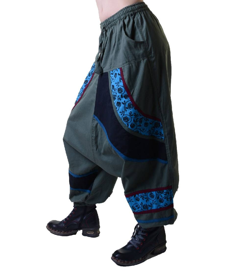 Kunst Und Magie Psy Sarouel Baggy Pants Hippie Hose Goa Baumwoll Haremshose mehrfarbig Fabrik Onlineshop