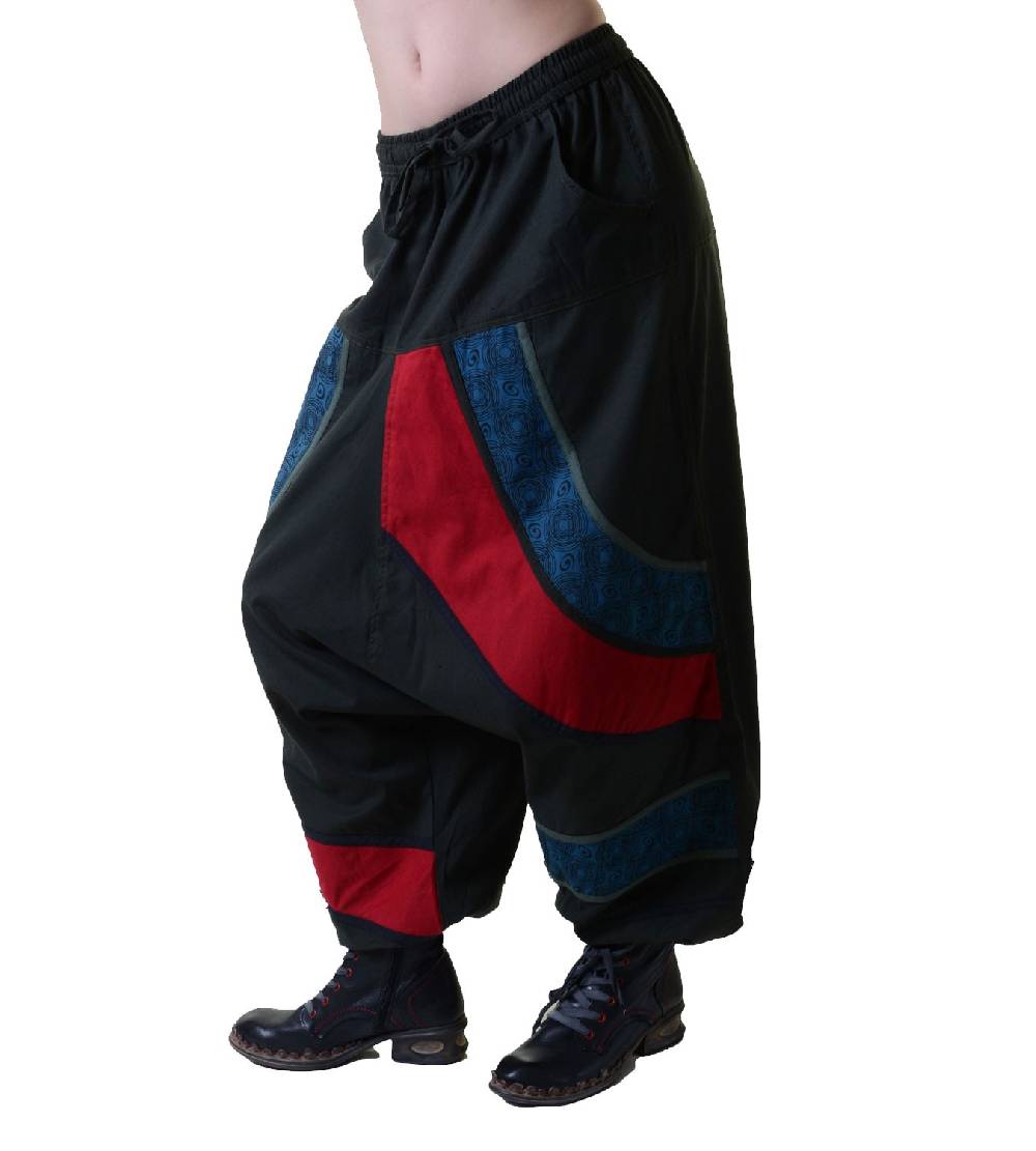 Kunst Und Magie Psy Sarouel Baggy Pants Hippie Hose Goa Baumwoll Haremshose mehrfarbig Fabrik Onlineshop