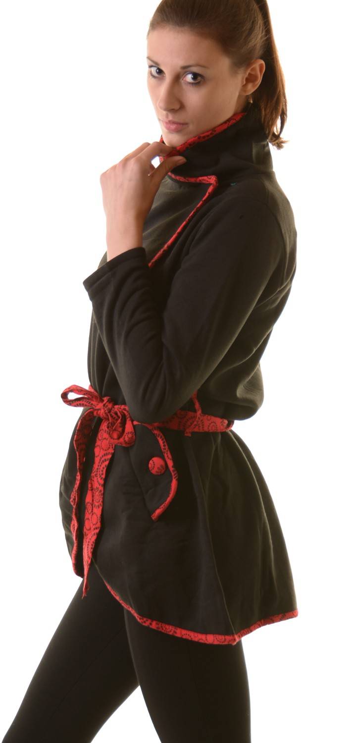Kunst Und Magie Boho Jacke Damen Baumwolljacke Hippie Jacke im auffälligen "Geisha"-Design Großer Ausverkauf