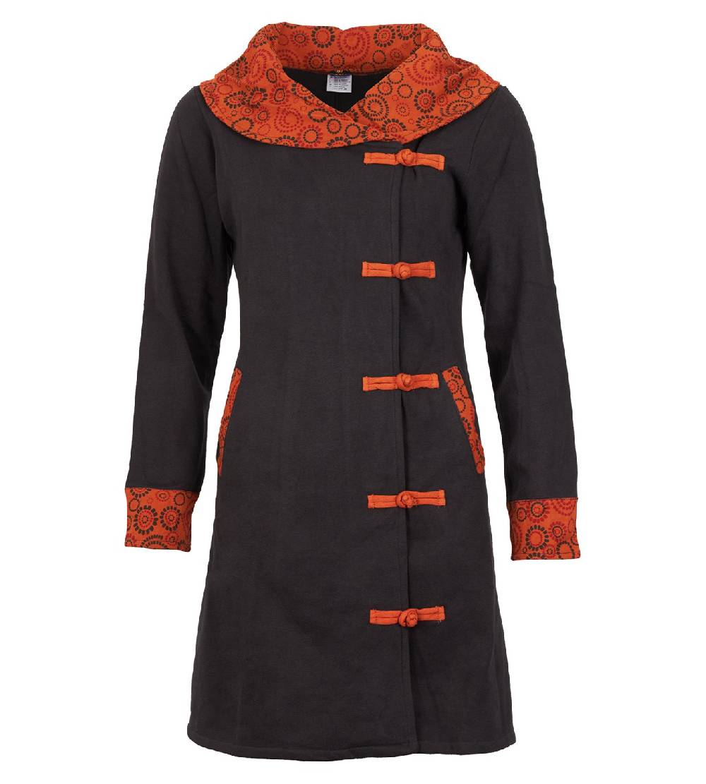 Kunst Und Magie Mantel aus Baumwolle Jacke Goa Psy Hippie Boho Weihnachtsangebot