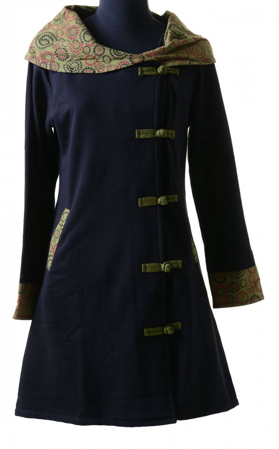 Kunst Und Magie Mantel aus Baumwolle Jacke Goa Psy Hippie Boho Weihnachtsangebot