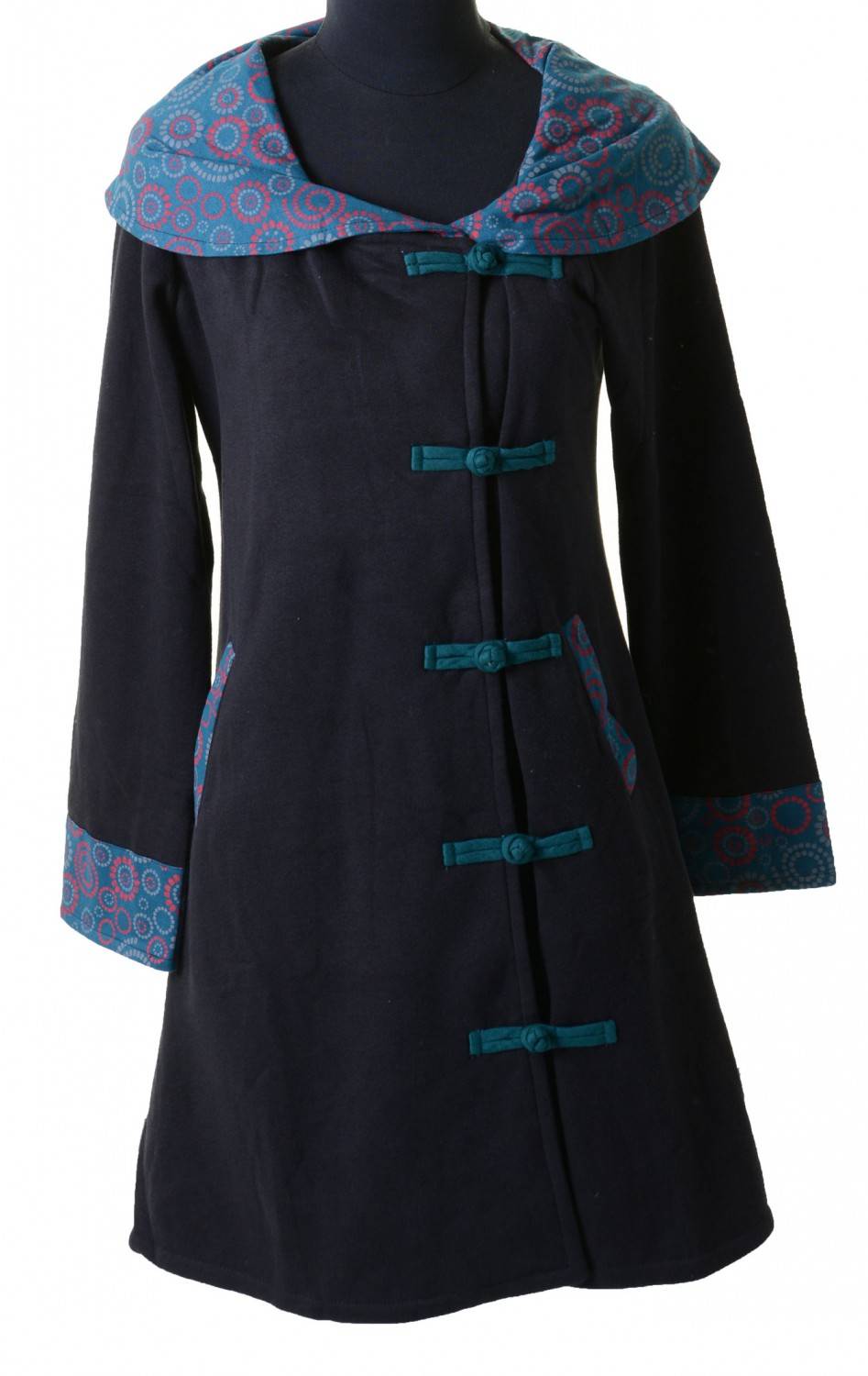 Kunst Und Magie Mantel aus Baumwolle Jacke Goa Psy Hippie Boho Weihnachtsangebot