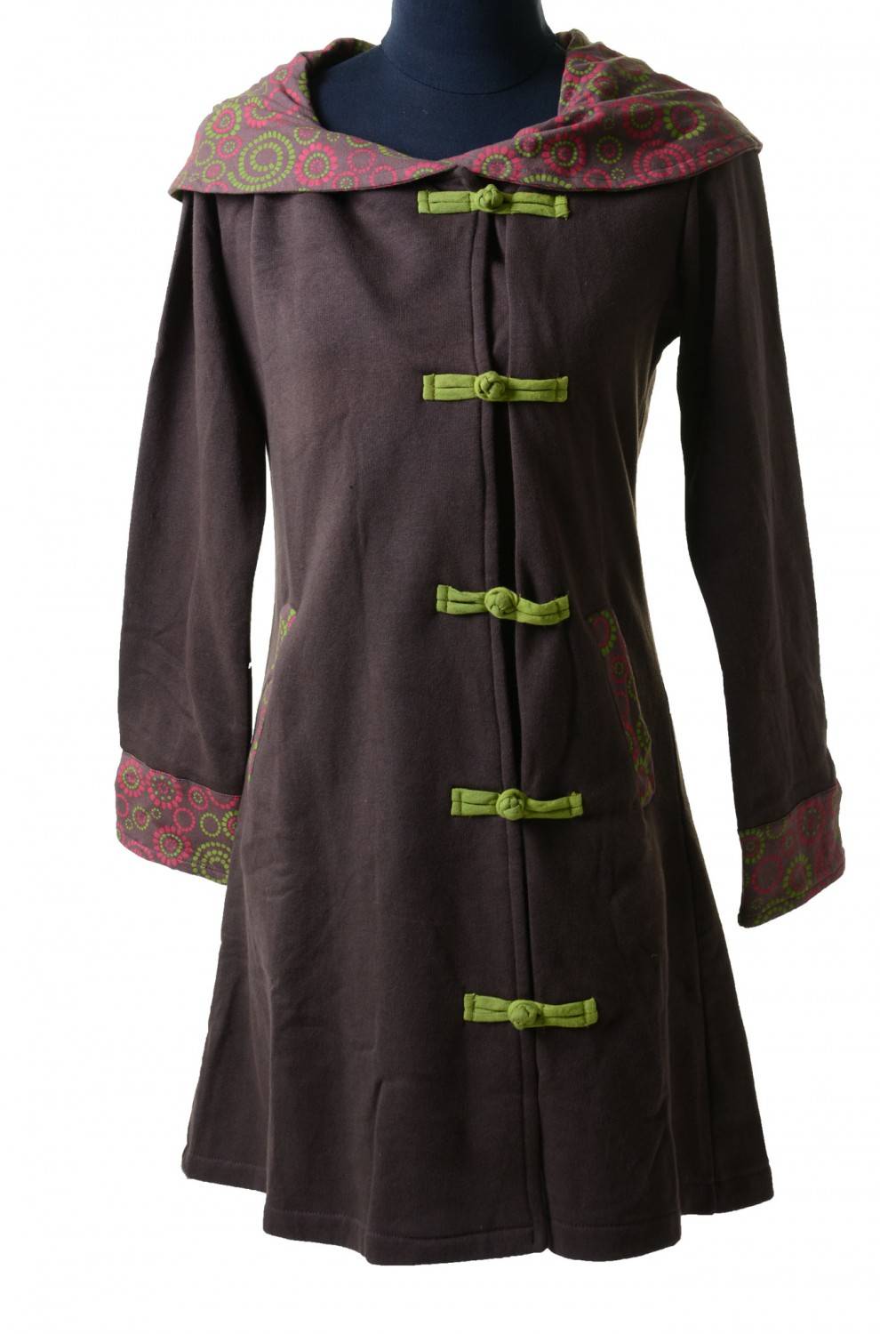 Kunst Und Magie Mantel aus Baumwolle Jacke Goa Psy Hippie Boho Weihnachtsangebot