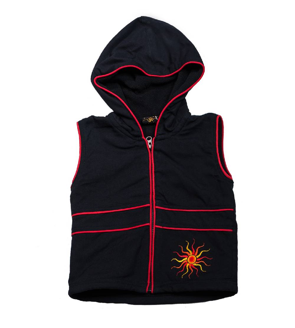 Kunst Und Magie Kunst und Magie Kinder Weste aus Fleece Sweatjacke Hoodie mit Kapuze Online Outlet