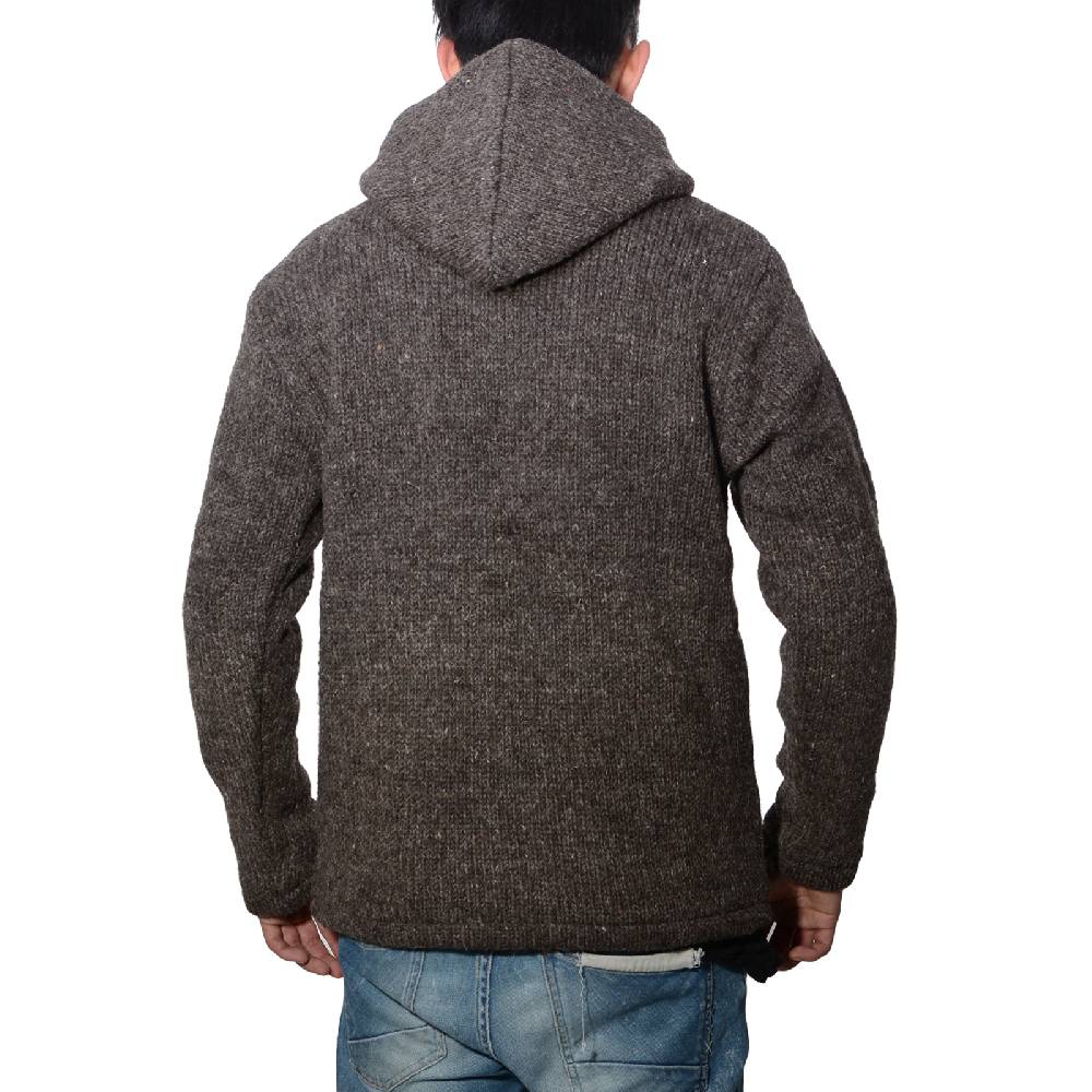 Kunst Und Magie Herren Strickjacke Wolle Jacke mit warmen Fleecefutter und Kapuze von Kunst und Magie Letzte 2 Tage