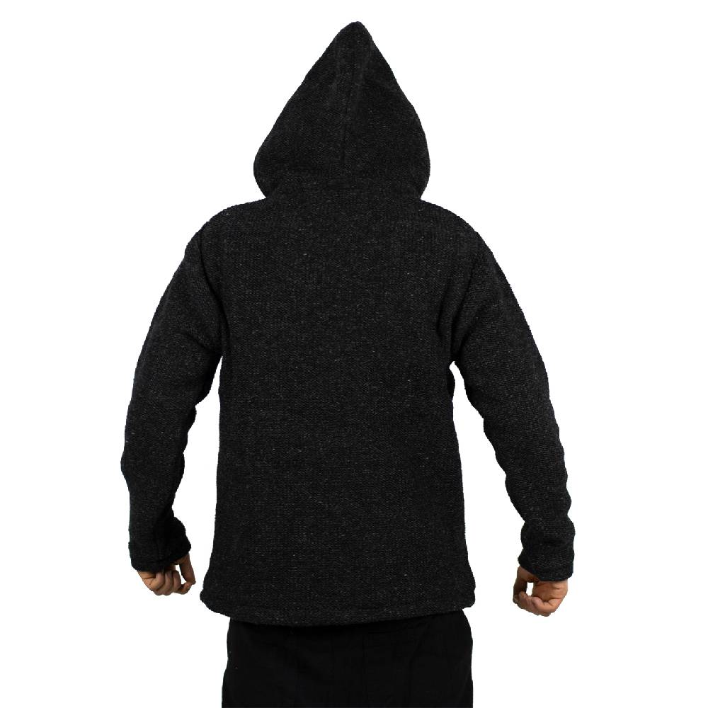 Kunst Und Magie Kunst & Magie Unisex Strick- Wolljacke abnehmbare Kapuze Bis zu 50% Rabatt