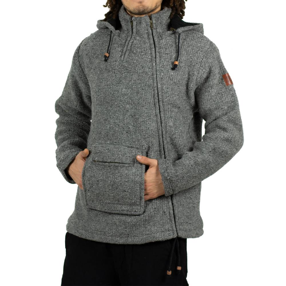 Kunst Und Magie Kunst & Magie Unisex Strick- Wolljacke abnehmbare Kapuze Bis zu 50% Rabatt
