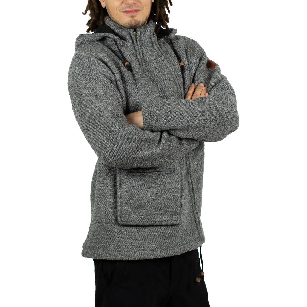 Kunst Und Magie Kunst & Magie Unisex Strick- Wolljacke abnehmbare Kapuze Bis zu 50% Rabatt