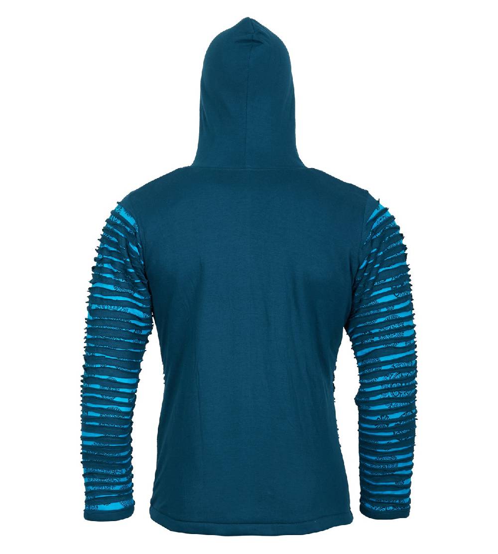 Kunst Und Magie Kunst und Magie Männer Cutwork Goa Jacke mit Kapuze Bis zu 65% Rabatt