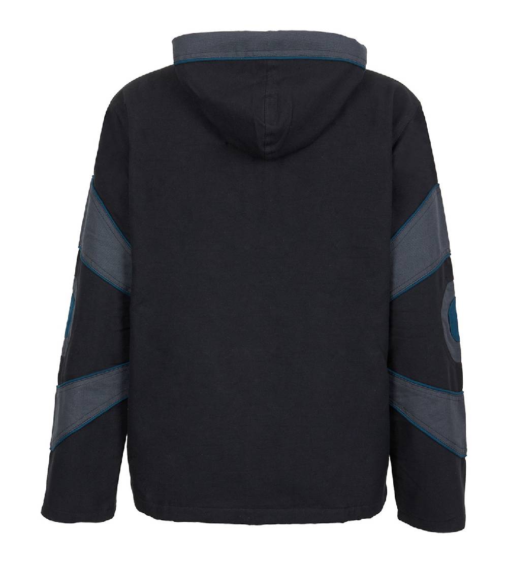 Kunst Und Magie Kunst und Magie Goa Canvas Baumwolljacke für Herren mit Fleecefutter Nur für heute