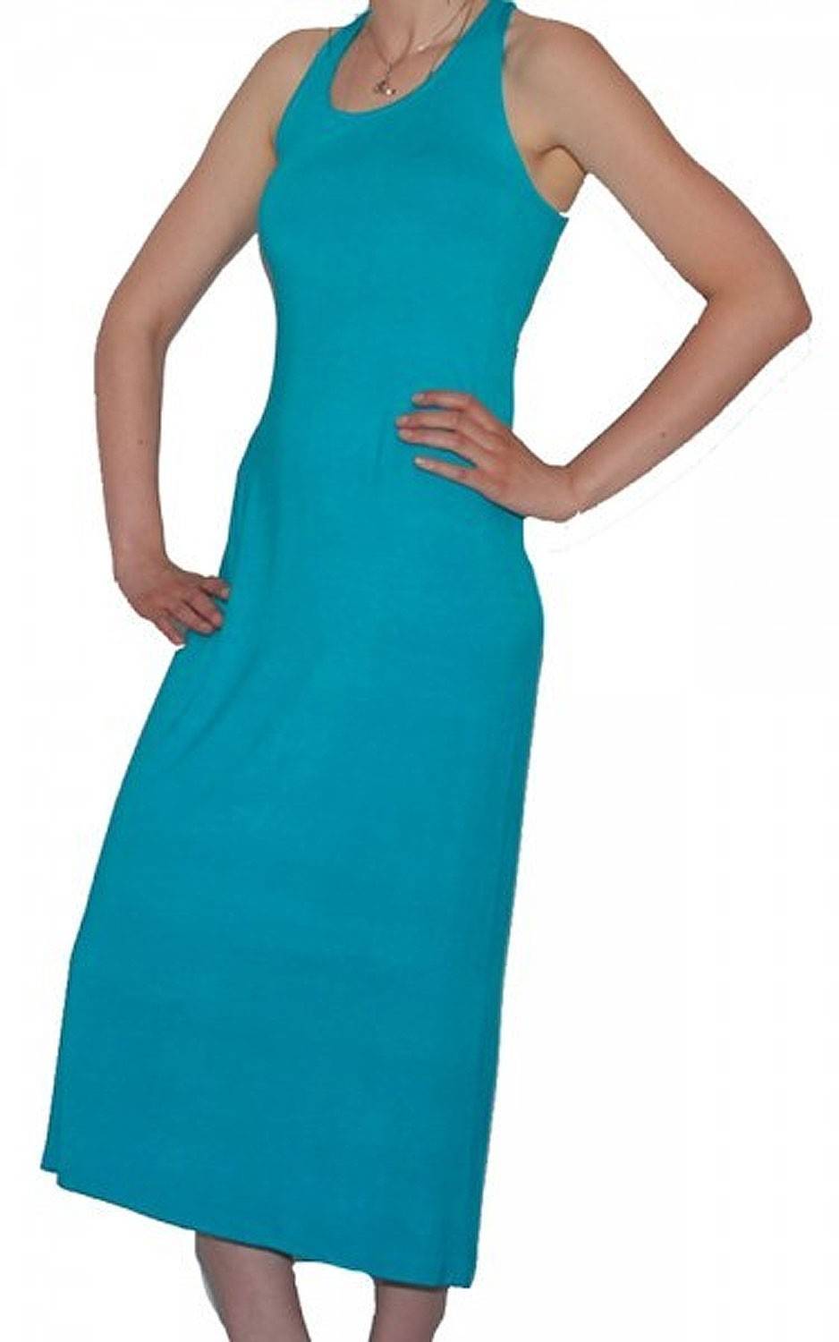Kunst Und Magie Langes dehnbares Sommerkleid Strandkleid türkis Vierteljährliche Förderung