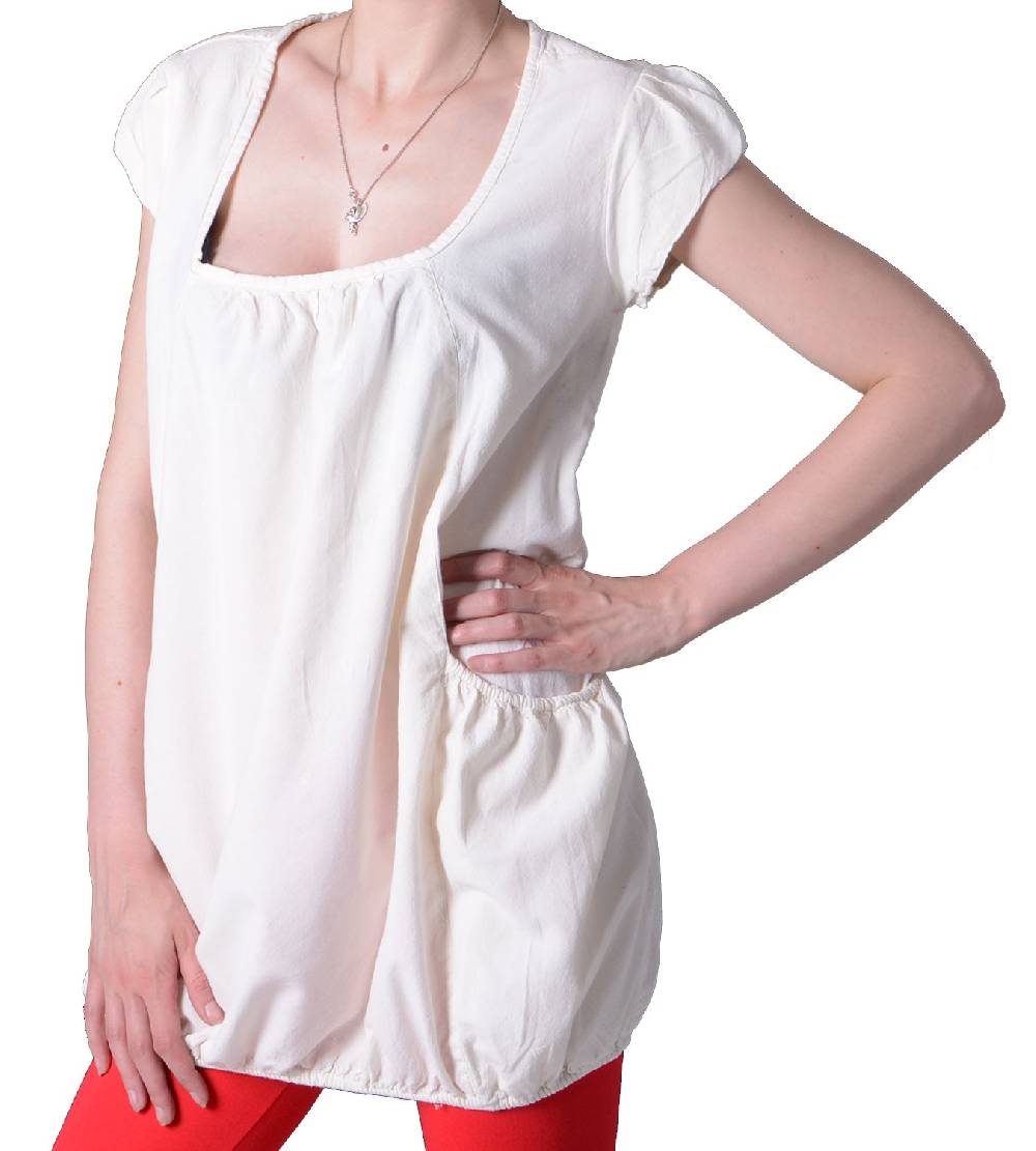 Kunst Und Magie Hippie Sommer-Top Damen Oberteil mit zwei Taschen - Überzieher, Bluse Clearance-Verkauf