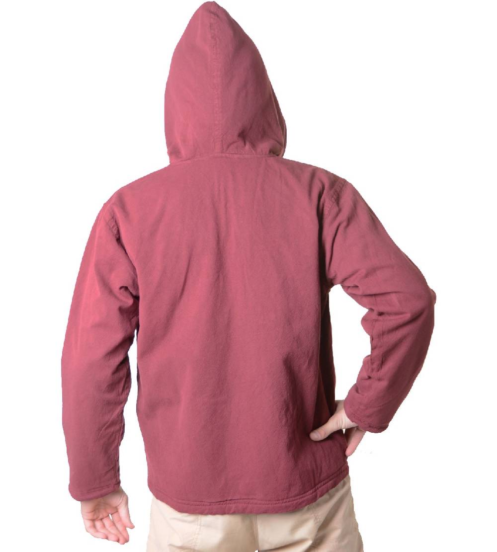 Kunst Und Magie Baumwolljacke mit Fleecefutter und Kapuze - Hippie Jacke mit Reißverschluss Begrenzt auf 3 Tage