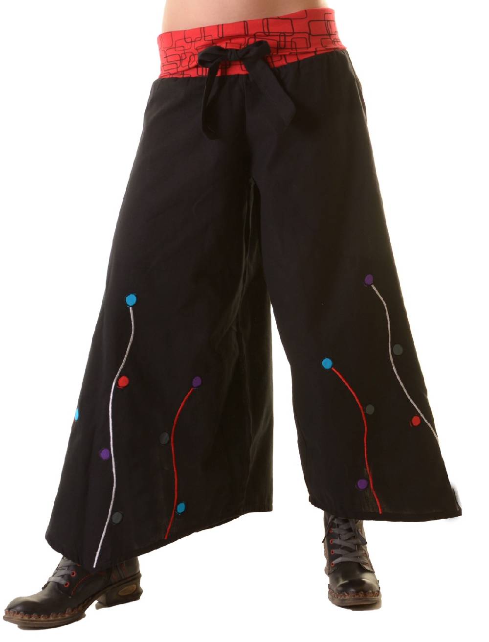 Kunst Und Magie Hosenrock Tanzhose Schlaghose Hippie Goa Boho im Angebot