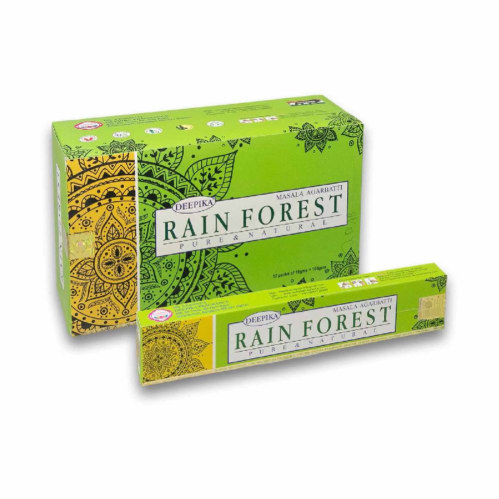 Kunst Und Magie Deepika Masala Rain Forest Räucherstäbchen 12er Großpackung Letzte 2 Tage