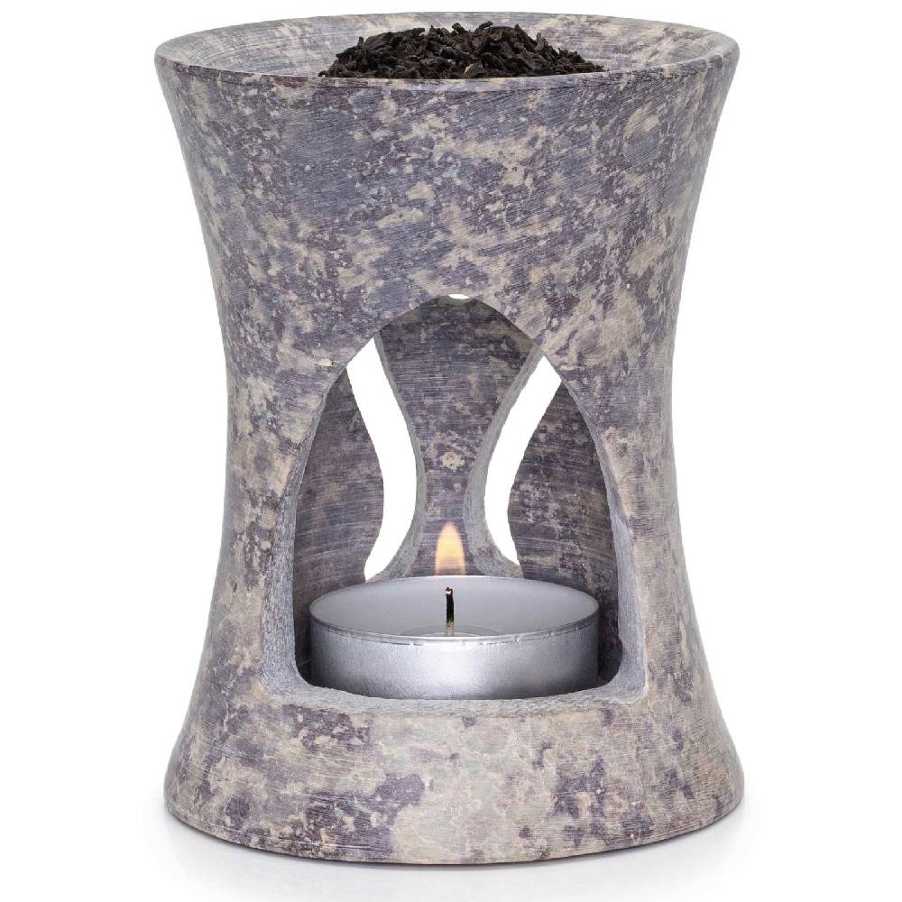 Kunst Und Magie Räucherstövchen Räuchergefäß Flammen Engel Räucherschale mit Sieb aus Speckstein 10cm Zeitbegrenzte Promotion
