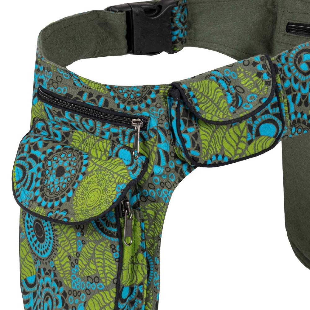 Kunst Und Magie Doppel Bauchtasche Sidebag Gürteltasche Festivaltasche Hippie Goa Hüfttasche Hipbag Versandkostenfrei