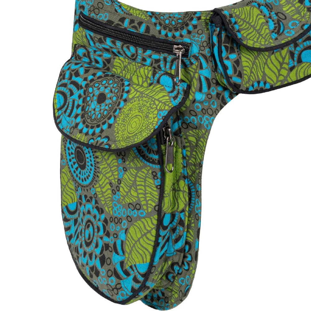 Kunst Und Magie Doppel Bauchtasche Sidebag Gürteltasche Festivaltasche Hippie Goa Hüfttasche Hipbag Versandkostenfrei