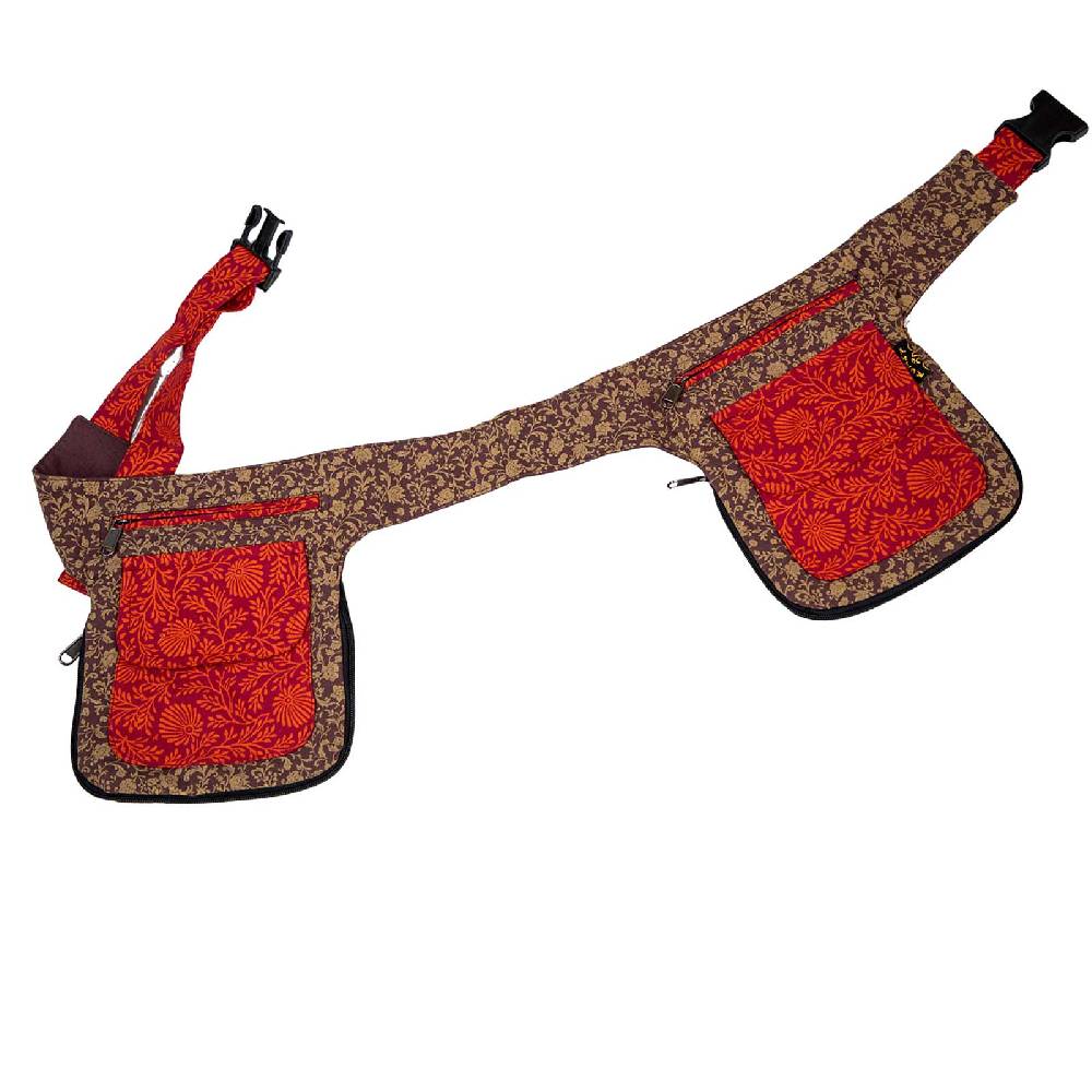 Kunst Und Magie Doppel Bauchtasche Sidebag Gürteltasche Festivaltasche Hippie Goa Hüfttasche Hipbag Gassitasche Black Friday
