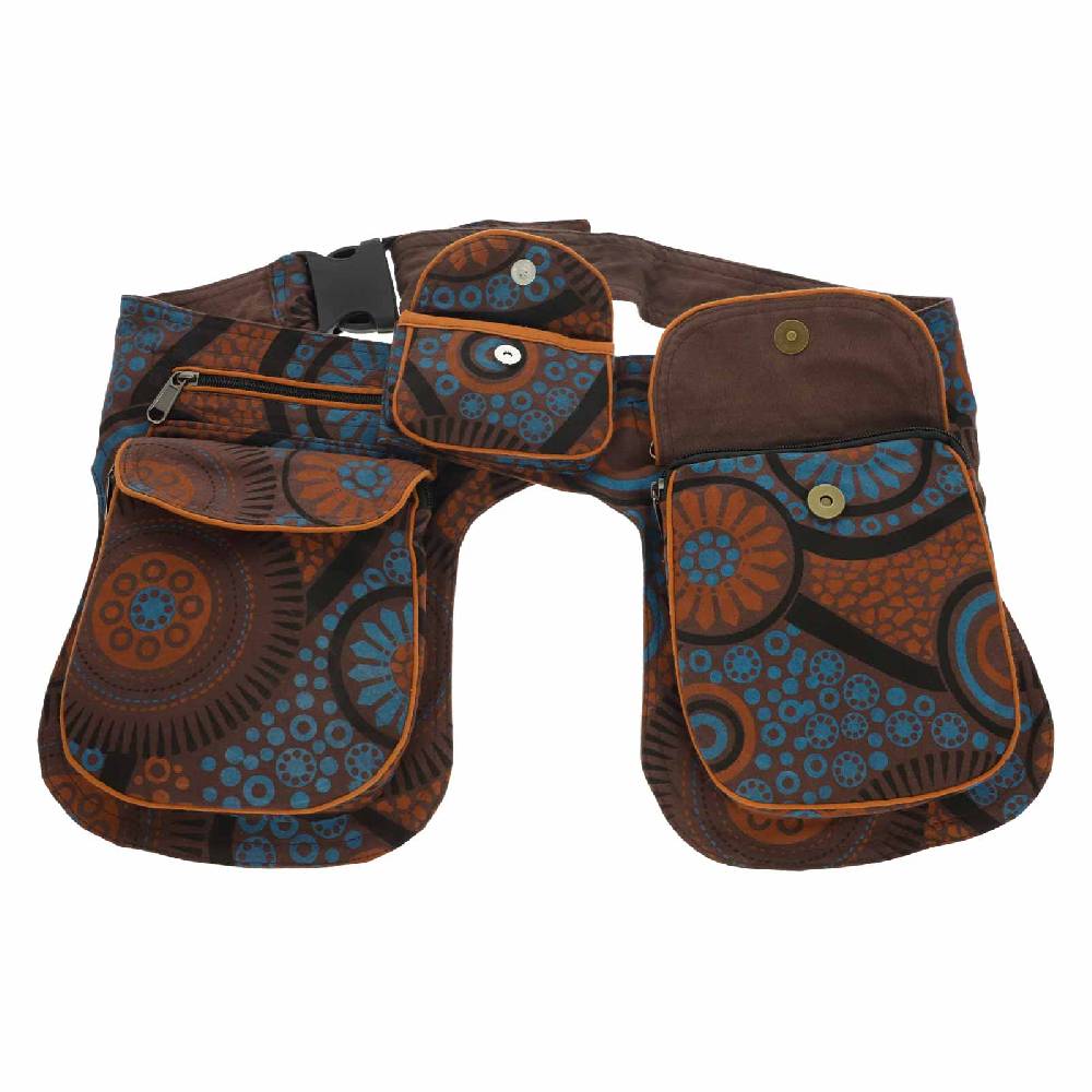 Kunst Und Magie Doppel Bauchtasche Sidebag Gürteltasche Festivaltasche Hippie Goa Hüfttasche Hipbag Vatertagsangebot
