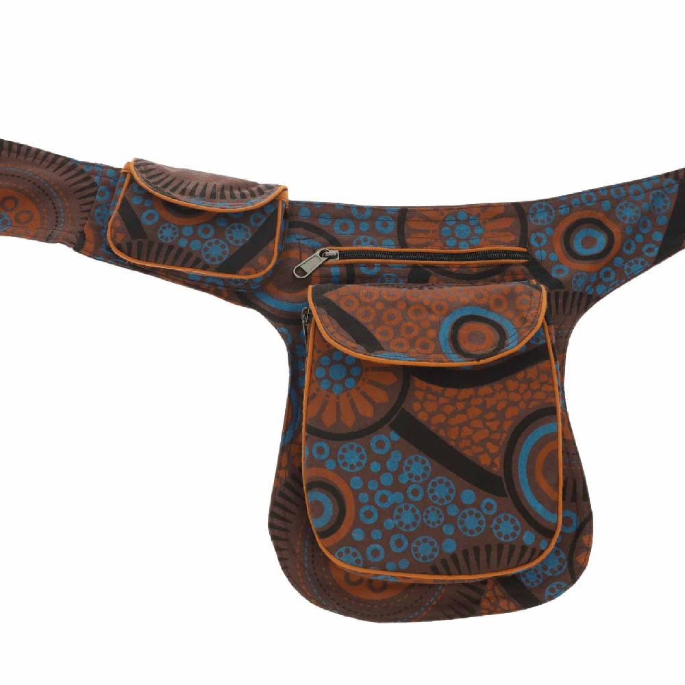 Kunst Und Magie Doppel Bauchtasche Sidebag Gürteltasche Festivaltasche Hippie Goa Hüfttasche Hipbag Vatertagsangebot