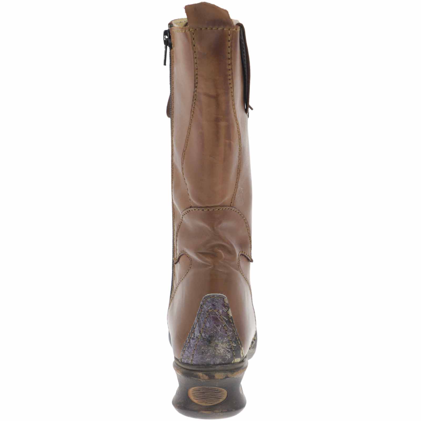 Kunst Und Magie Rovers Brauner Damen Stiefel mit Ziernähten 42015 Crust Costa Brauner Damen Boho Zeitlich begrenztes Angebot