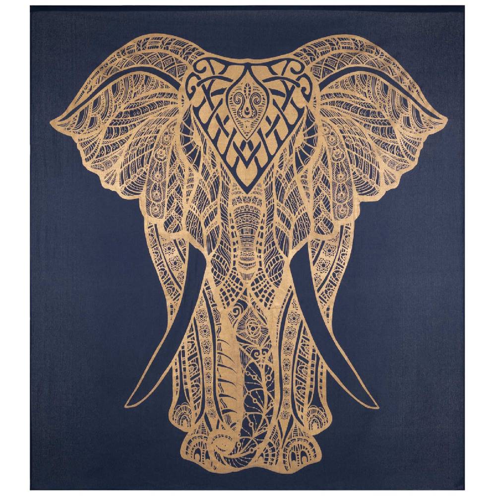 Kunst Und Magie Kunst und Magie Tagesdecke Wandbehang Deko Tuch Goldener Elefant ca. 200 x 230cm Bis zu 65% Rabatt