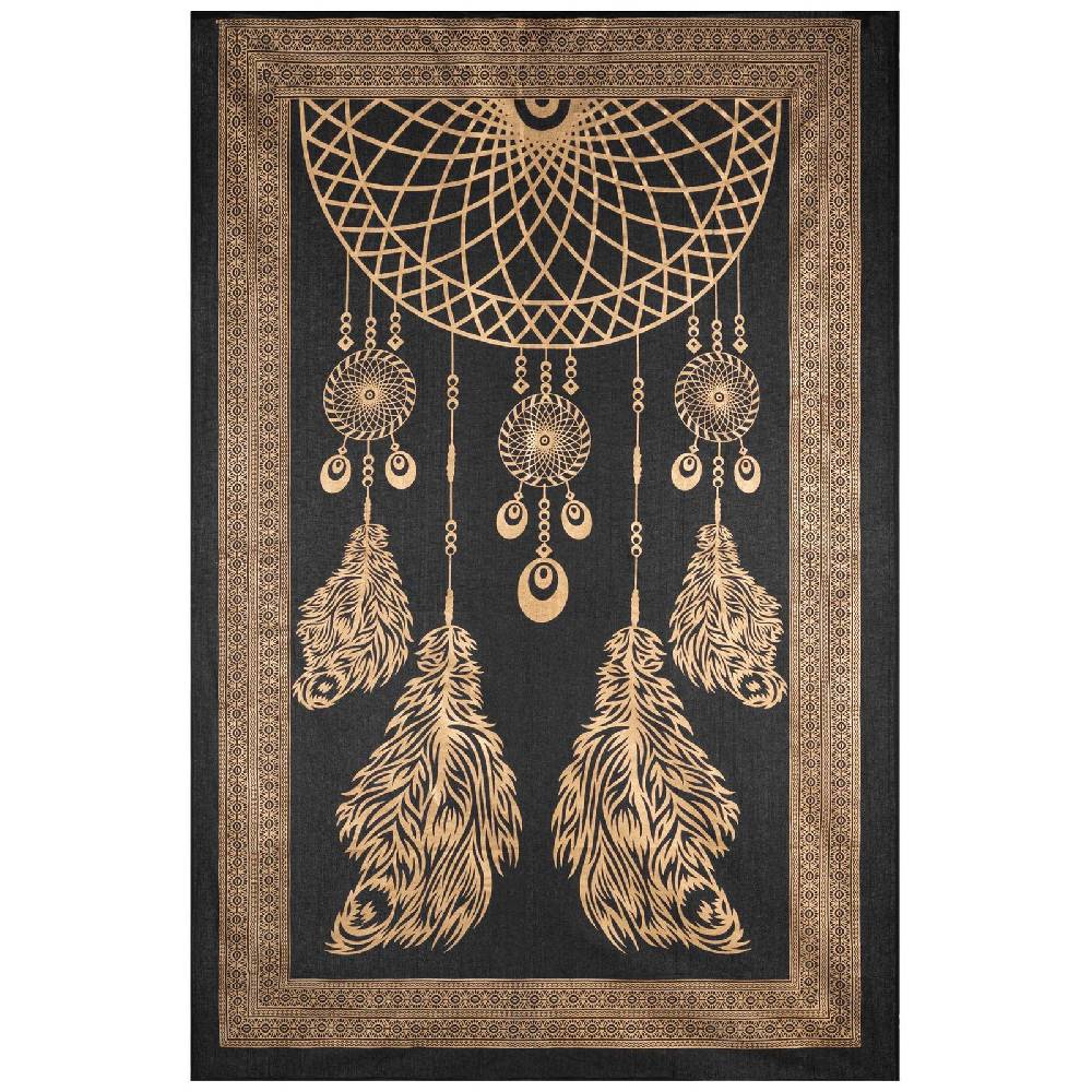 Kunst Und Magie Kunst und Magie Tagesdecke Wandbehang Deko Tuch Dreamcatcher Traumfänger ca. 200 x135cm Vierteljährliche Förderung