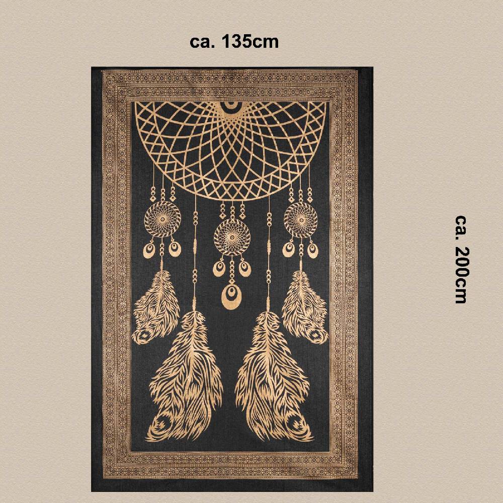 Kunst Und Magie Kunst und Magie Tagesdecke Wandbehang Deko Tuch Dreamcatcher Traumfänger ca. 200 x135cm Vierteljährliche Förderung