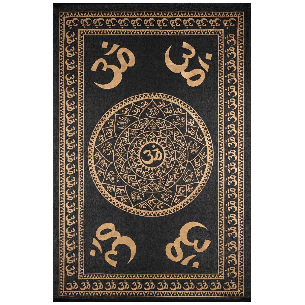 Kunst Und Magie Kunst und Magie Tagesdecke Wandbehang Deko Tuch Golden Om ca. 200 x135cm Bis zu 55% Rabatt