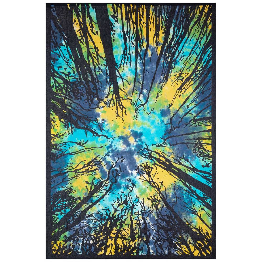 Kunst Und Magie Tagesdecke Wandbehang Deko Tuch Wald Bäume Zauberwald ca 135 x 200cm 50% Rabatt mit kostenlosem Versand
