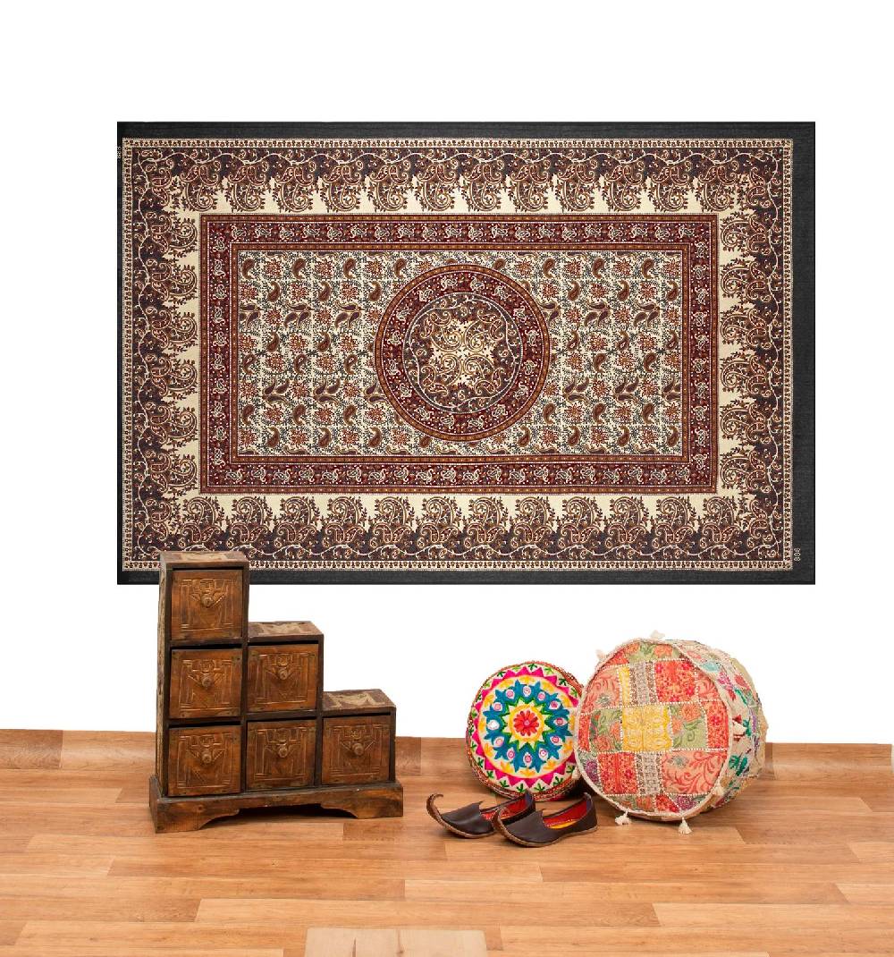 Kunst Und Magie Kunst und Magie Tagesdecke Wandbehang Deko Tuch Elefant Mandala ca 135 x 200cm Clearance-Verkauf