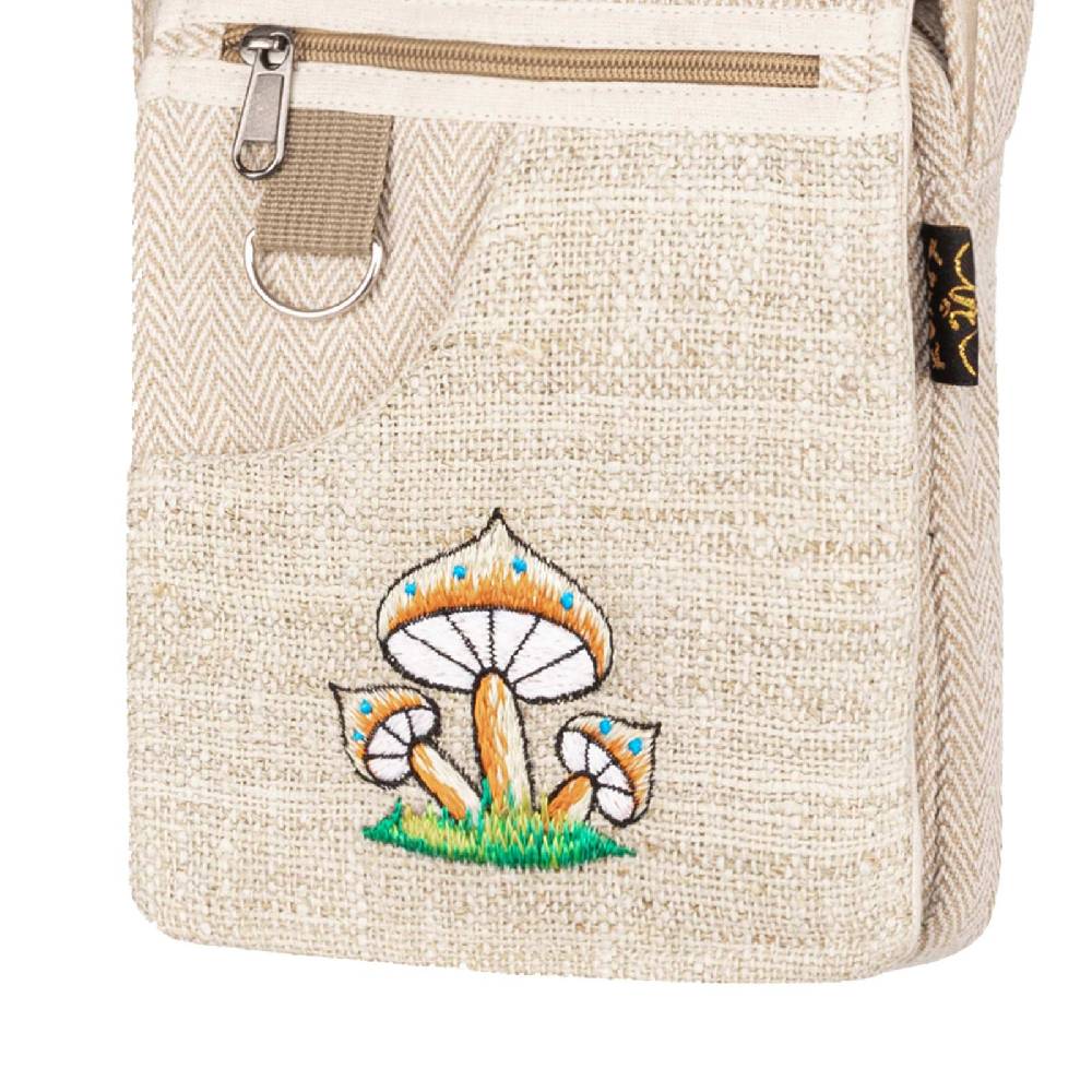 Kunst Und Magie Hanf Schultertasche Hippie Handtasche Goa Tasche Crossbag Schulterriemen Damen Herren Auslauf