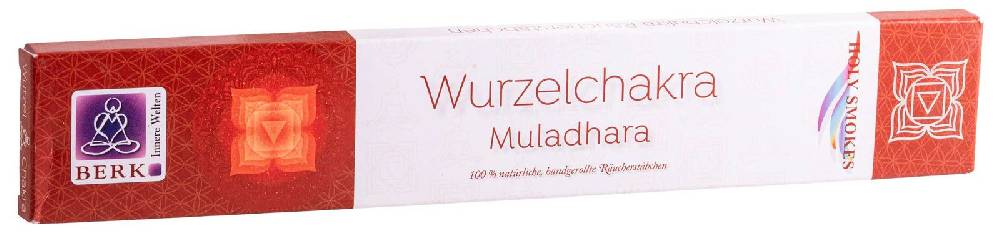 Kunst Und Magie 12er Großpackung Wurzel-Chakra Muladhara Räucherstäbchen - Holy Smokes Chakra Duftstäbchen Limitierter Zeitrabatt
