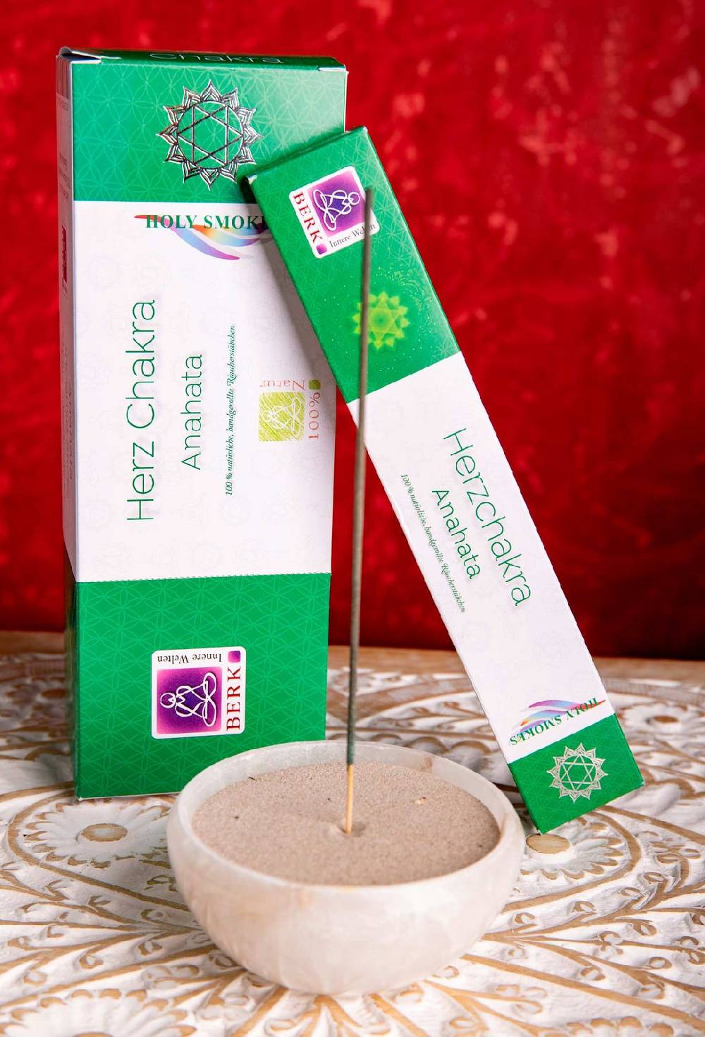 Kunst Und Magie 12er Großpackung Herz-Chakra Anahata Räucherstäbchen - Holy Smokes Chakra Duftstäbchen Online Shopping