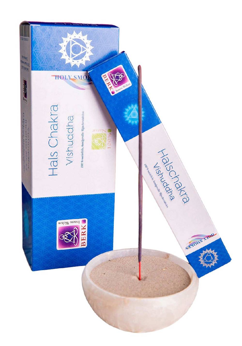 Kunst Und Magie 12er Großpackung Hals-Chakra (Vishuddha) Räucherstäbchen - Holy Smokes Chakra Duftstäbchen Preisnachlass