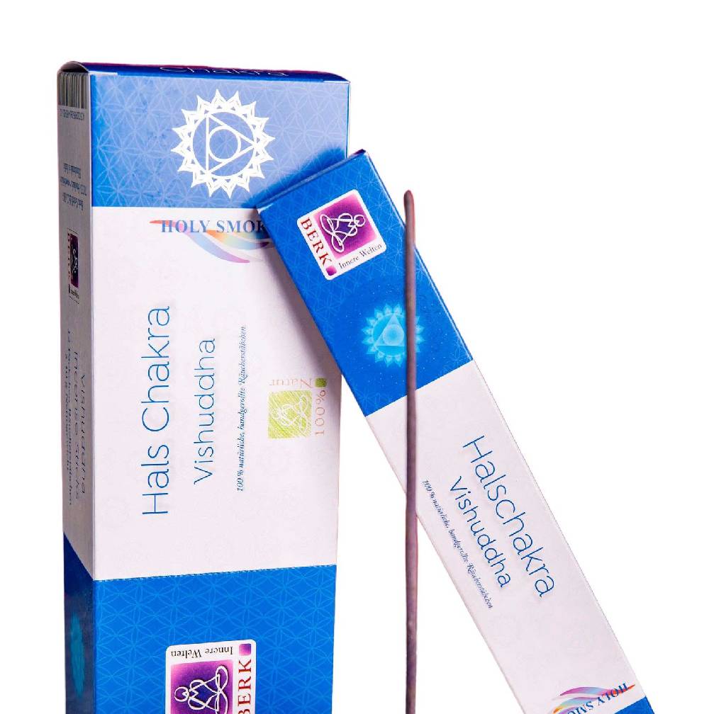 Kunst Und Magie 12er Großpackung Hals-Chakra (Vishuddha) Räucherstäbchen - Holy Smokes Chakra Duftstäbchen Preisnachlass